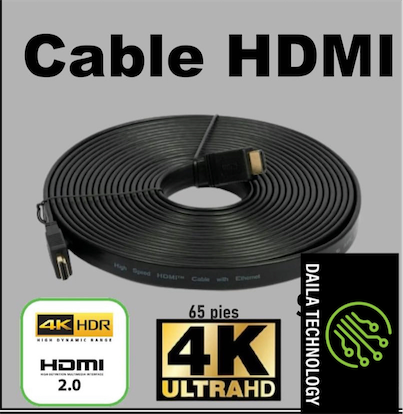computadoras y laptops - cables HDMI Extra Largo 4K 