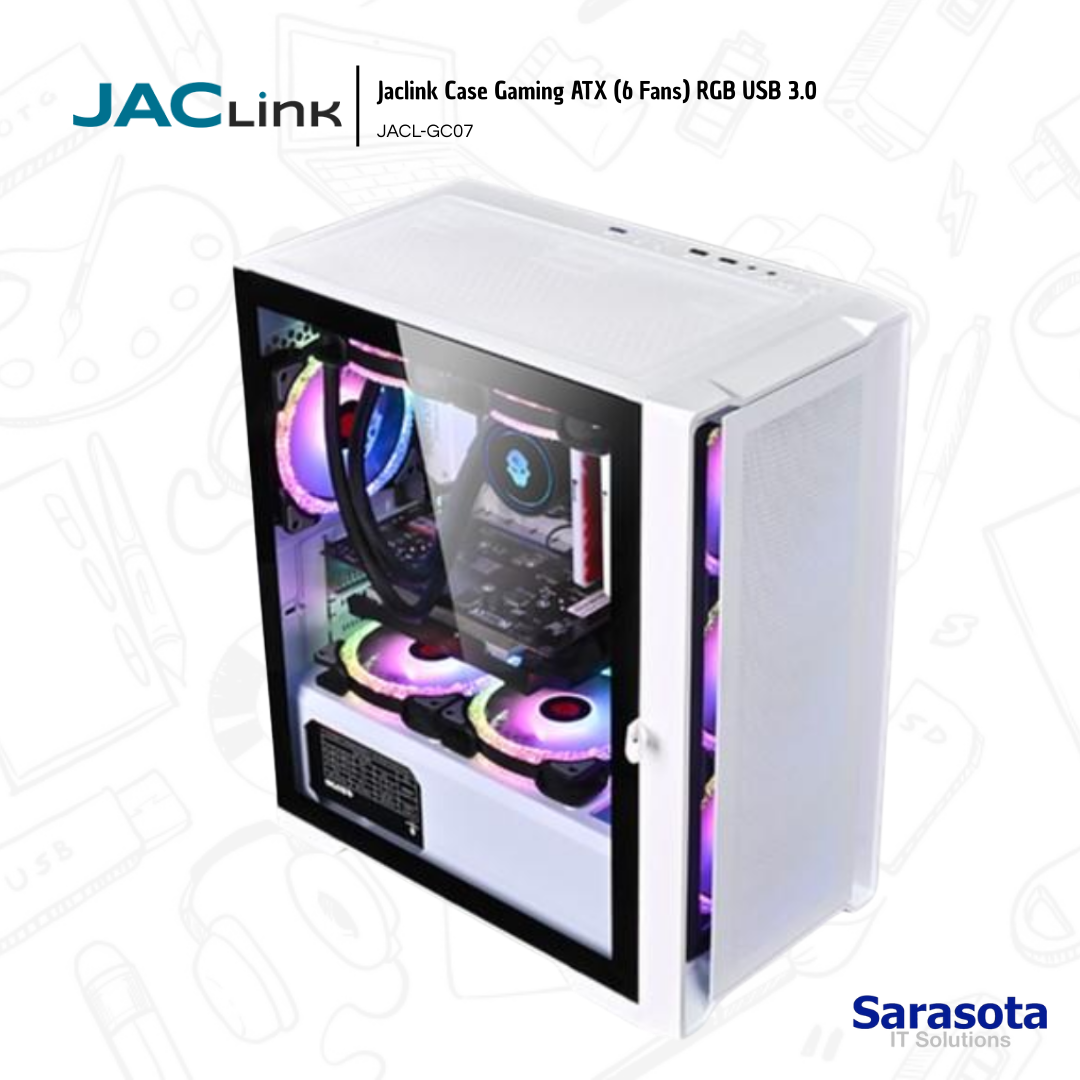 accesorios para electronica - Jaclink Case Gaming ATX (6 Fans) RGB USB 3.0 0