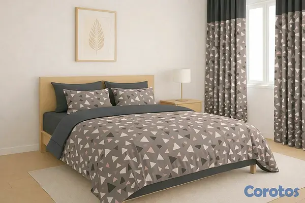 decoración y accesorios - juegos de colchas con cortinas 5 piezas
1 colcha
2 cortinas
2 fundas de almohada 6