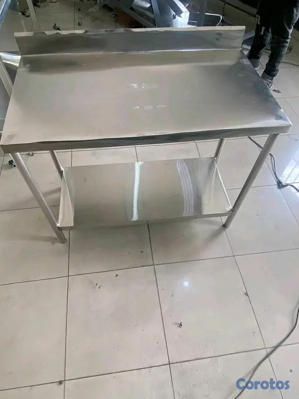 muebles y colchones - mesa acero inoxidable 44 * 24 pulgadas 2