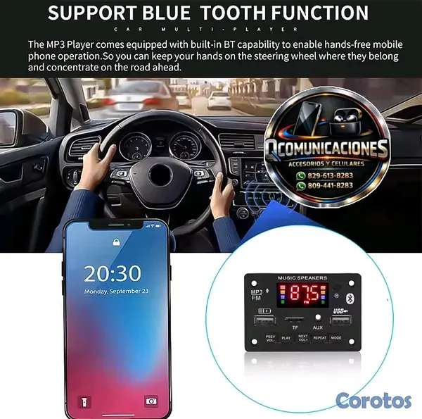 camaras y audio - 📦🔊 MÓDULO REPRODUCTOR MP3 BLUETOOTH USB / FM 🎶🔥 2
