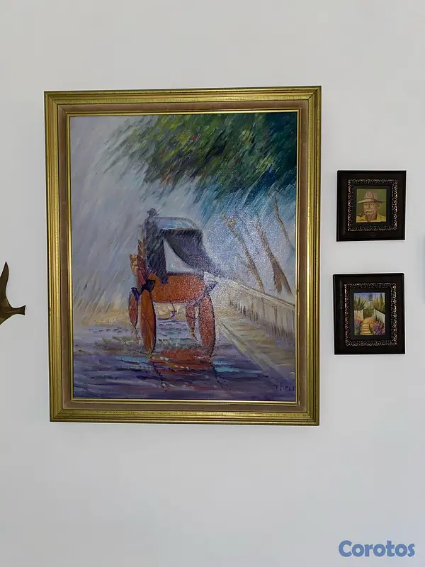 decoración y accesorios - cuadros antiguos de pintores conocidos del país  3