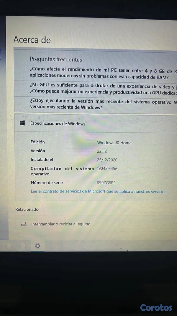 computadoras y laptops - laptop LENOVO 4