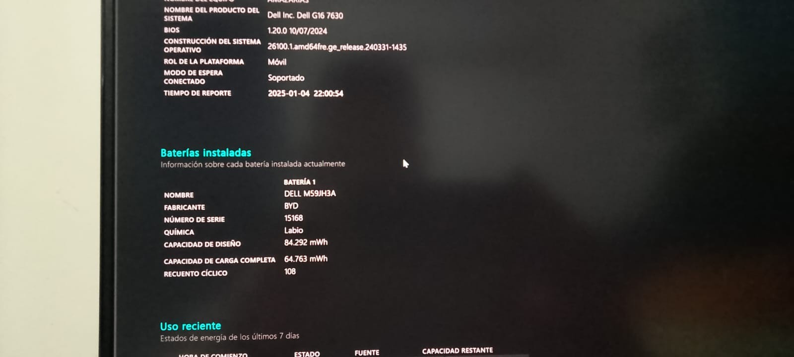 computadoras y laptops - Laptop Gaming Dell G16 7630 8