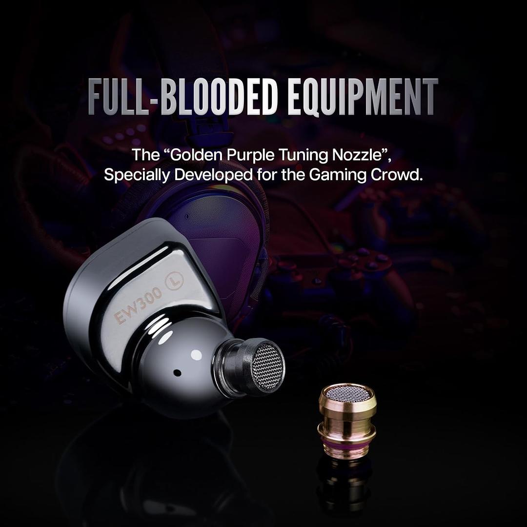 camaras y audio - SIMGOT EW300 1DD+1Planar+1PZT Hybrid Driver IEM 6