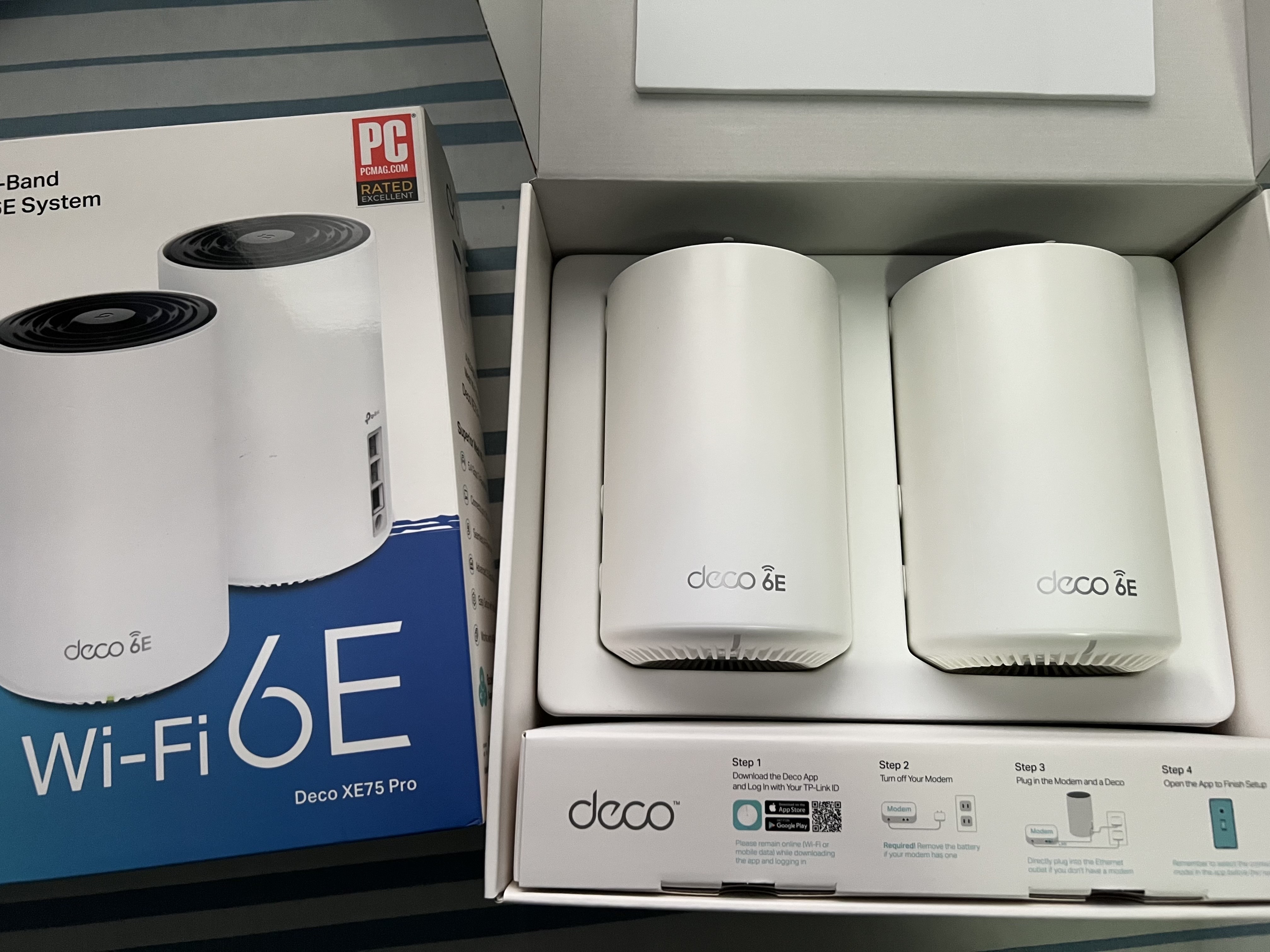 otros electronicos - TP-Link Deco XE75 Pro AXE5400 WiFi 6E Mesh Routers (Repetidores en Malla) 1