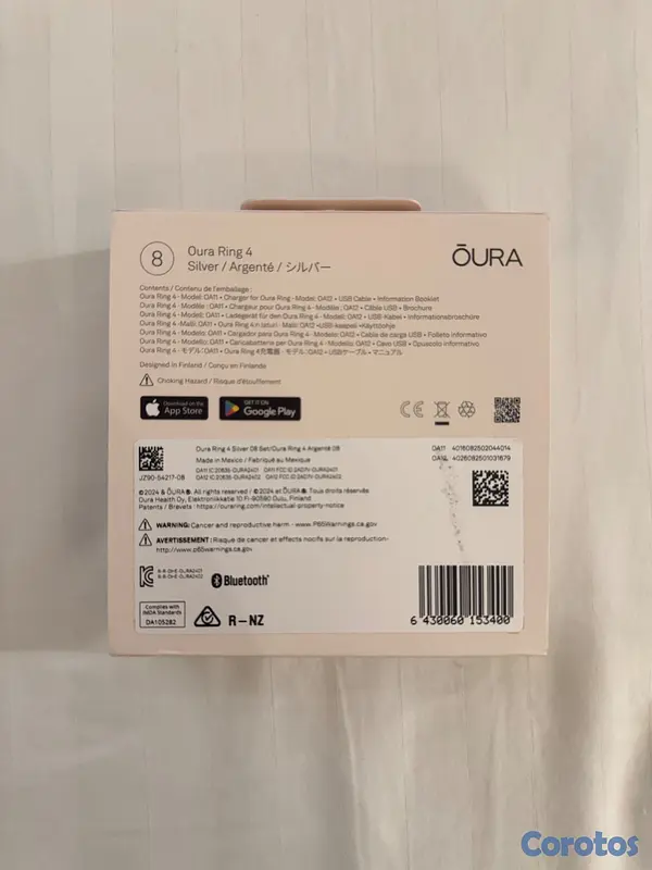 otros electronicos - Oura Ring Gen 4, Size 8 4