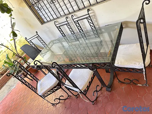 muebles y colchones - Comedor de hierro en OPORTUNIDAD!! 2