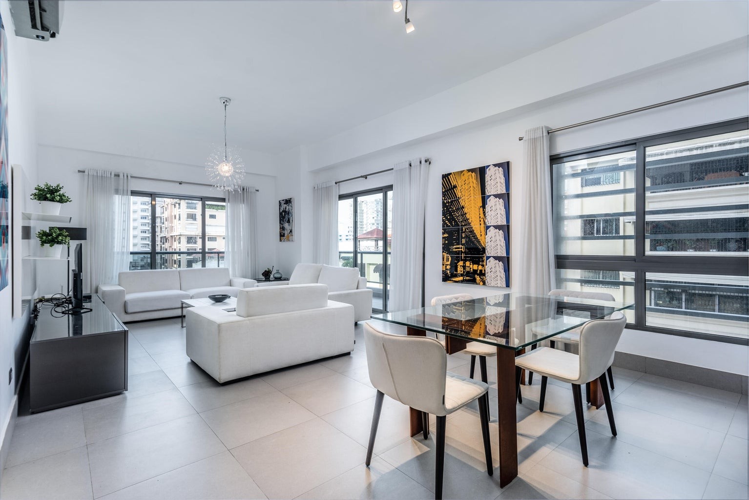apartamentos - Apartamento de Dos habitaciones en alquiler, totalmente equipado Piantini 0