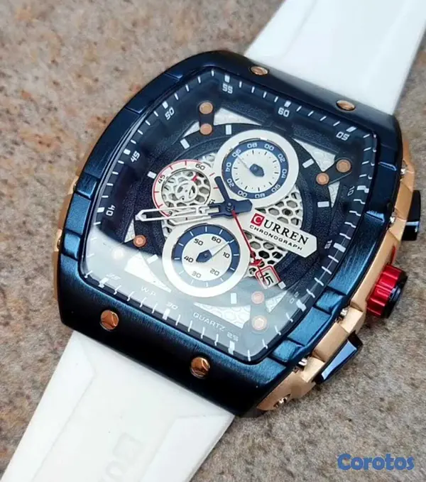 joyas, relojes y accesorios - Reloj Curren estilo militar-deportivo Cronografo fechero 2