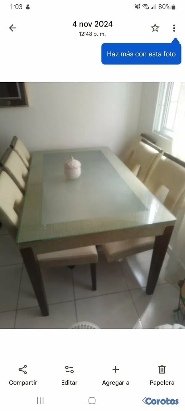muebles y colchones - Vendo tv y mesa comedor 1