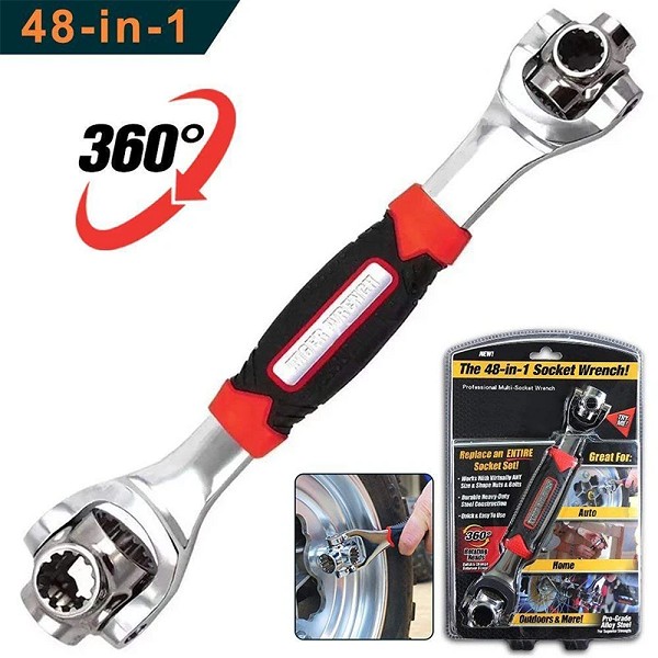 herramientas, jardines y exterior - LLAVE MULTIFUNCIONAL UNIVERSAL 48 EN 1 HS-LF-2 2
