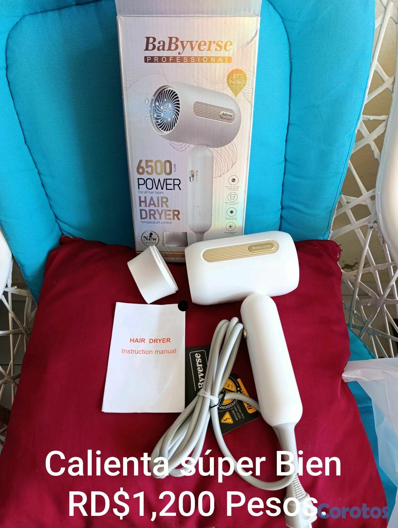 salud y belleza - Blower BABYVERSE 6500w Profesional  4