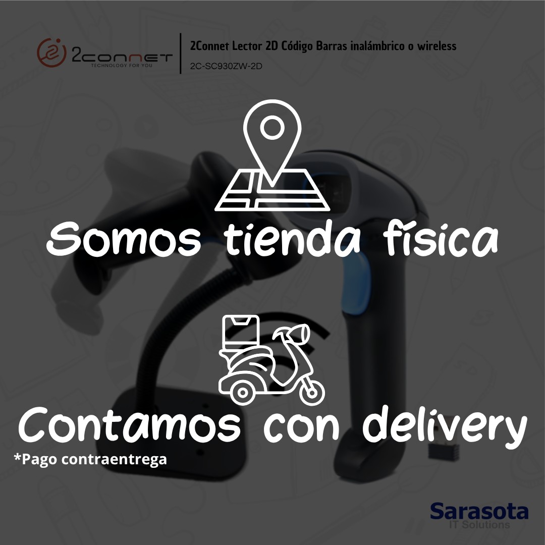 accesorios para electronica -  Lector inalámbrico de códigos de barra 2D 2Connet 2