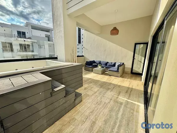 apartamentos - vendo amueblado serralles Ph piso 8 y 9 terraza jacuzzi privado dos hab con ba 14