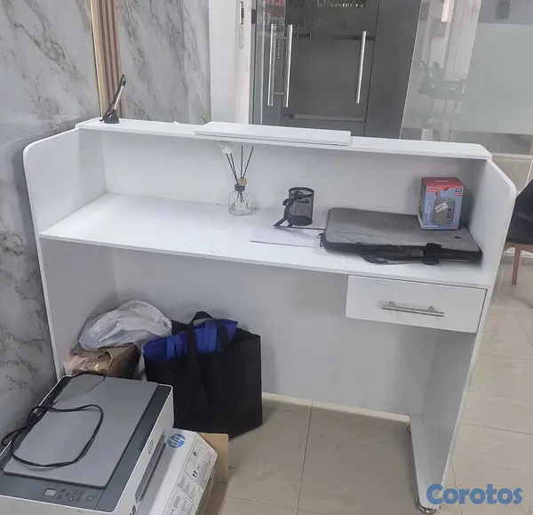 equipos profesionales - Mostrador / Counter de Recepción Blanco Moderno co 2
