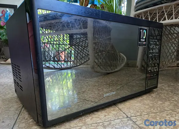 electrodomesticos - Vendo Horno Microondas Samsung Black Mirror  3