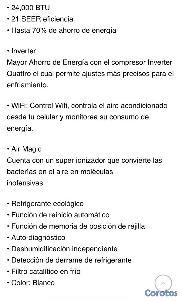 aires acondicionados y abanicos - aire inverter Midea de 24 2