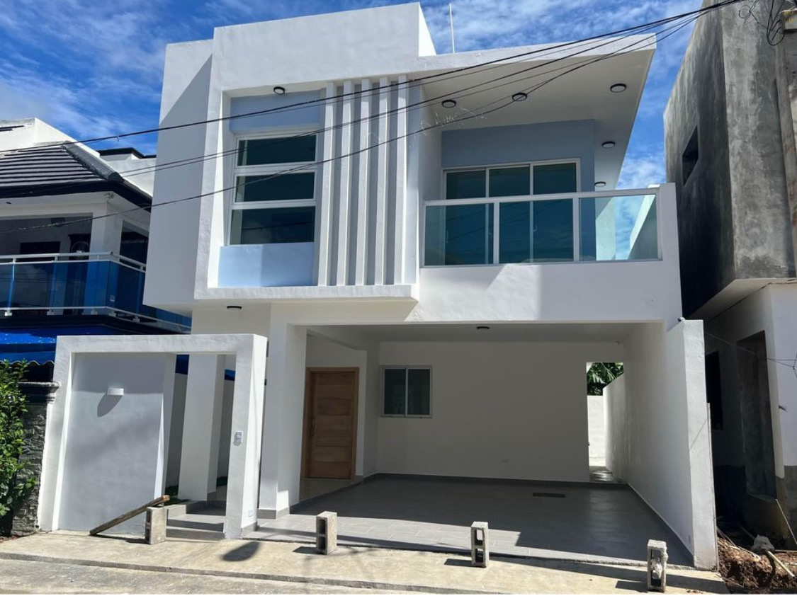 casas - HERMOSA Y MODERNA CASA STO DGO ESTE Av ECOLÓGICA  0
