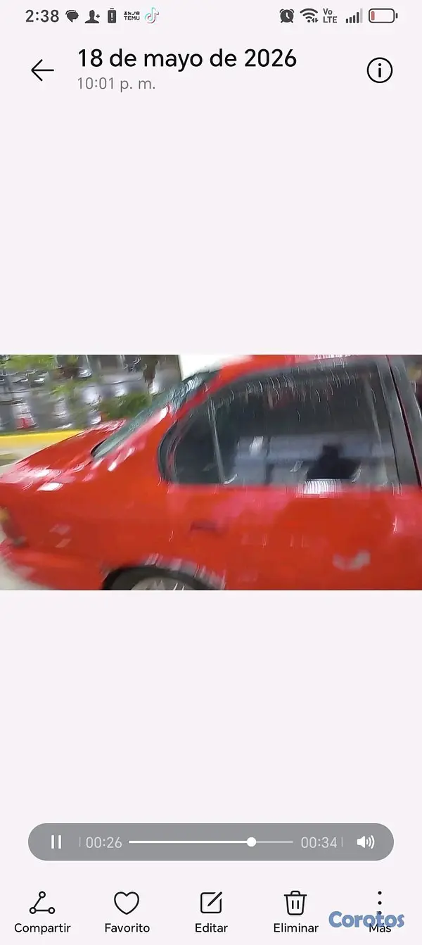 carros - Toyota corolla, Motivo de viaje 2