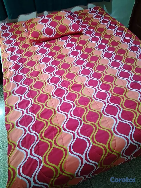 muebles y colchones - Colcha Reversible Full/Twin + Funda  2