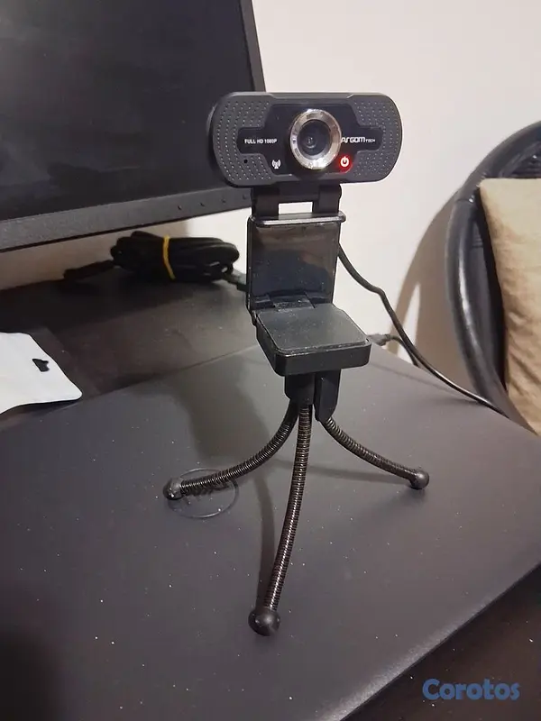 camaras y audio - Webcam Full HD 1080P Argom + TRÍPODE Y MICRÓFONO 9