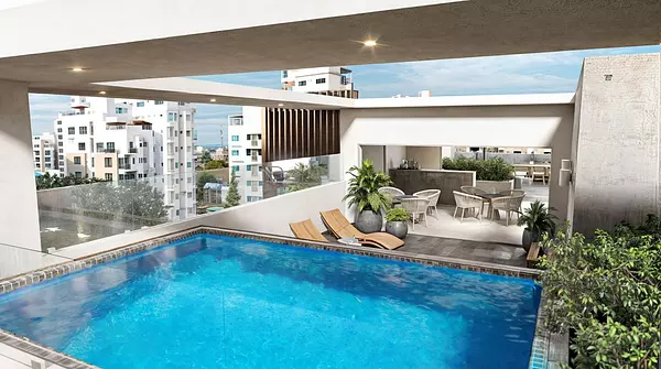 apartamentos - Apartamento en venta en Cacicazgos con Terraza 4