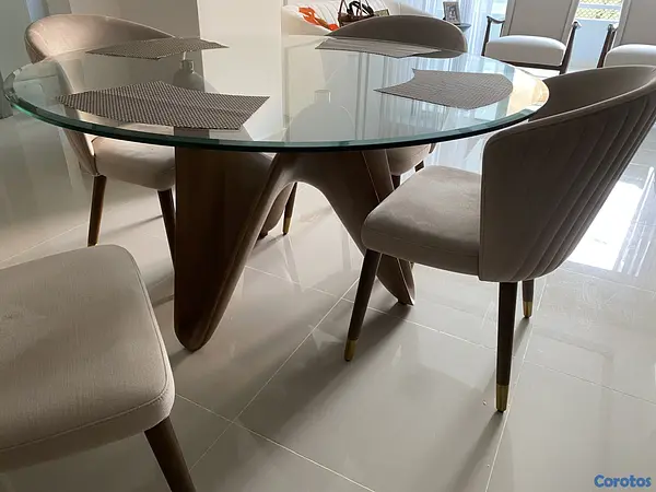 muebles y colchones - Elegante mesa de comedor  3