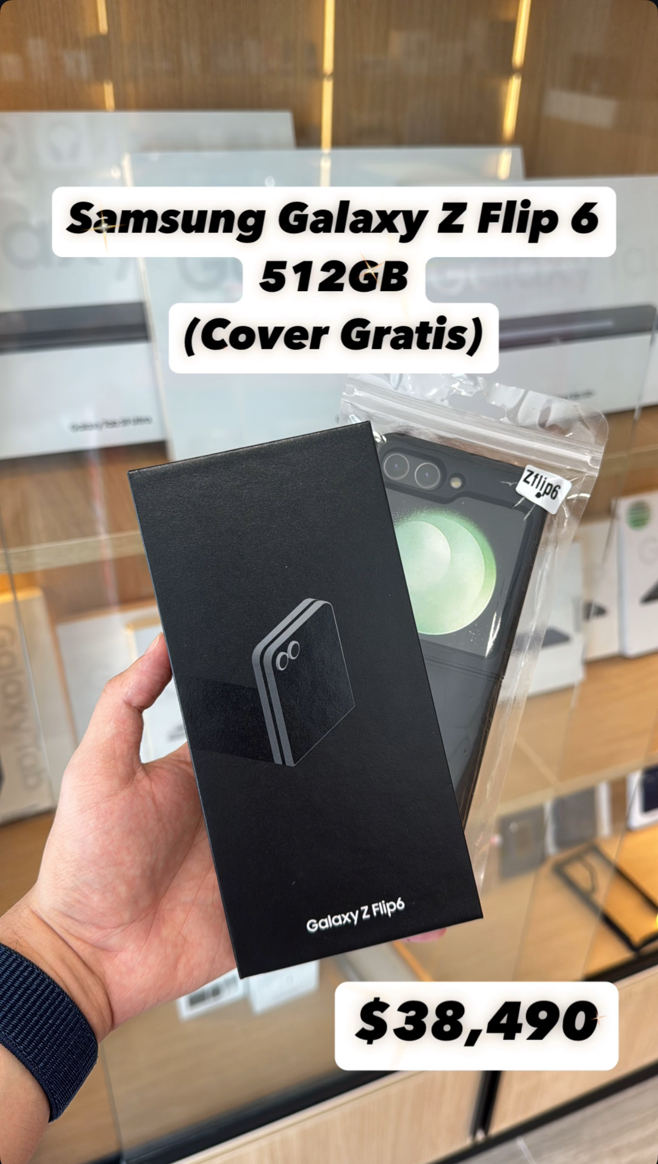 celulares y tabletas - SAMSUNG Z FLIP 6 512GB + Cover Gratis  0
