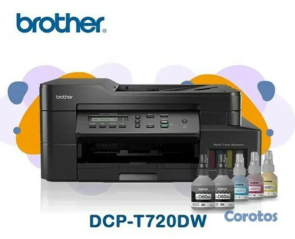 impresoras y scanners - MULTIFUNCIONAL  BROTHER BOTELLA DE TINTA DE FABRICA,COPIA SCANER,IMPRESORA,WI-FI 2