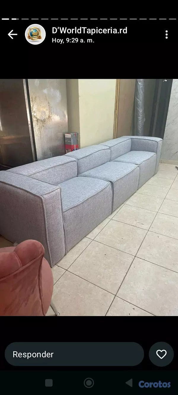 muebles y colchones - juego de muebles curvo moderno 7