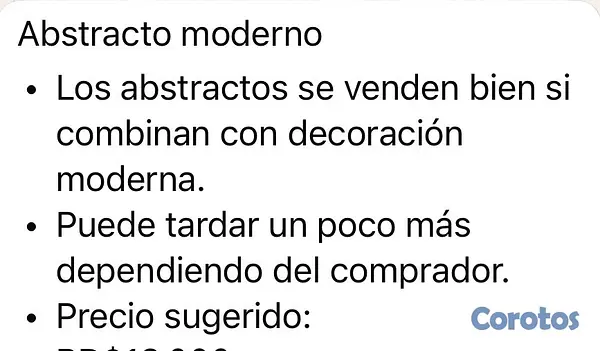 decoración y accesorios - cuadro abstracto moderno  2