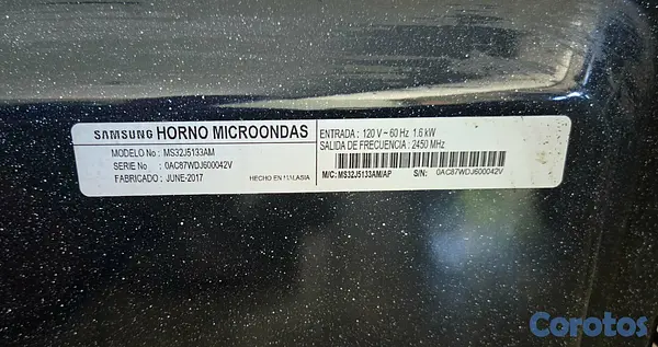 electrodomesticos - Vendo Horno Microondas Samsung Black Mirror  5