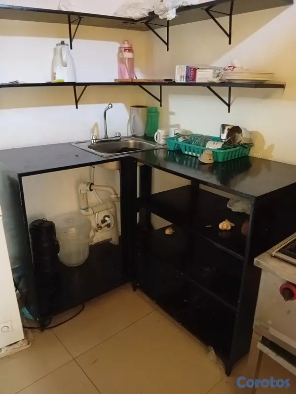 cocina - Fregadero con meseta y almacenaje en hidrófugo  3