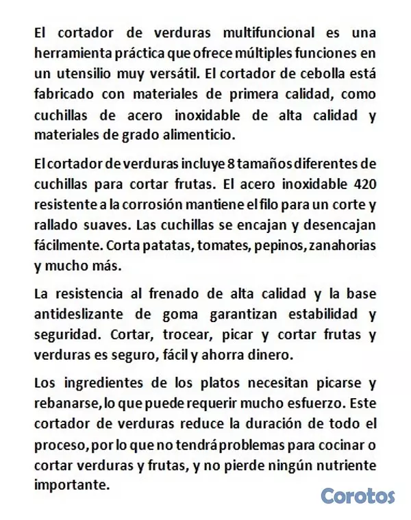 electrodomesticos - Cortador frutas, viveres y verduras multifuncional 4