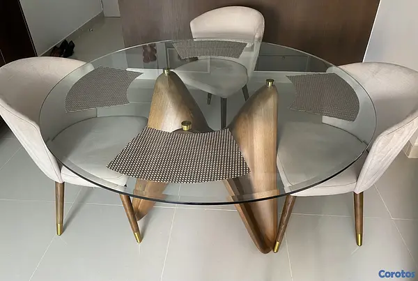 muebles y colchones - Elegante mesa de comedor  4