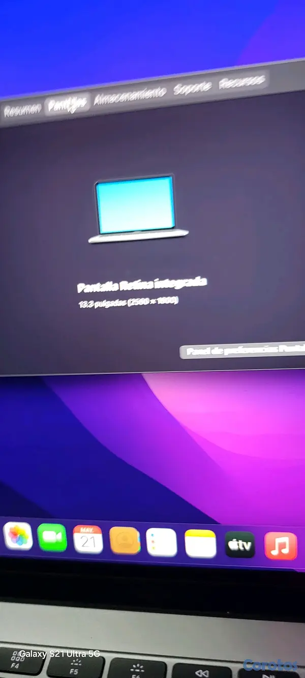 computadoras y laptops - macbook pro 13 2016 8 ram 256gb procesador i5 8