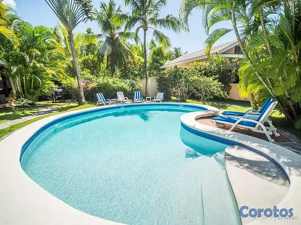 casas vacacionales y villas - Las Terrenas - Samaná, Complejo de 4 villas amuebladas con pisicna común 3