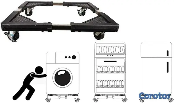 accesorios para electronica - Base ajustables multifuncional para electrodomésticos nevera, estufa... 2