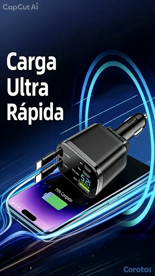 accesorios para vehiculos - cargador para auto  3