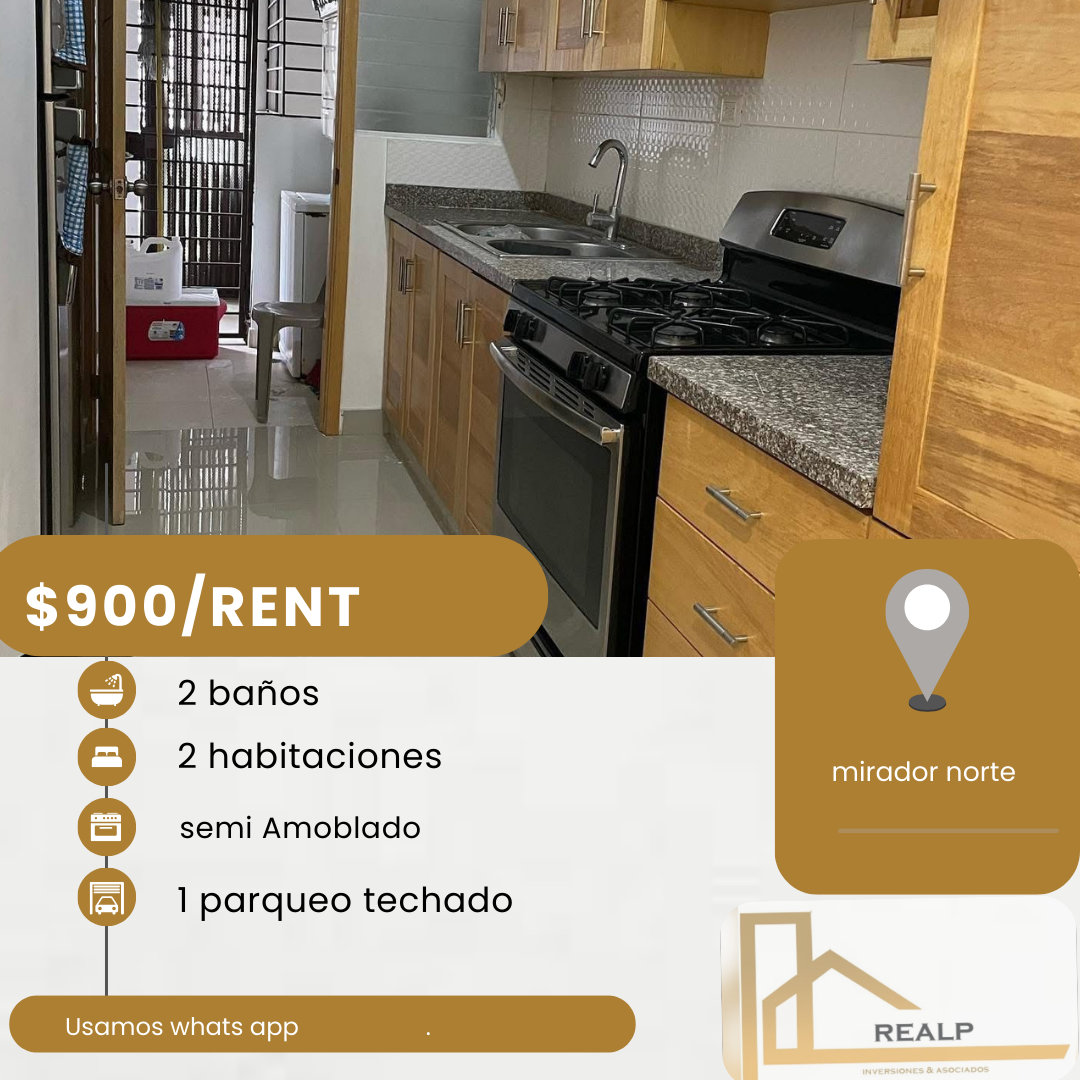 apartamentos - hermoso apartamento en el mirador norte 