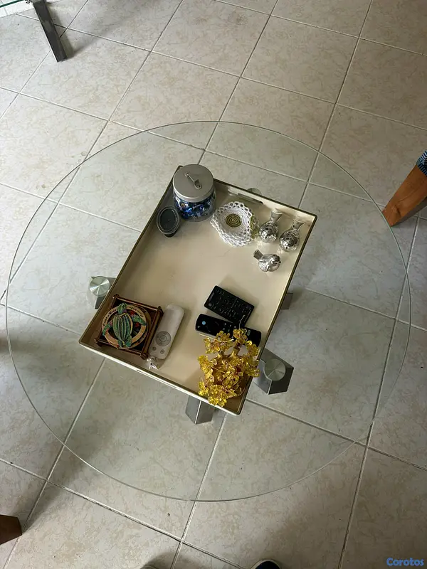 muebles y colchones - Vendo mesa con tope de cristal 
 5