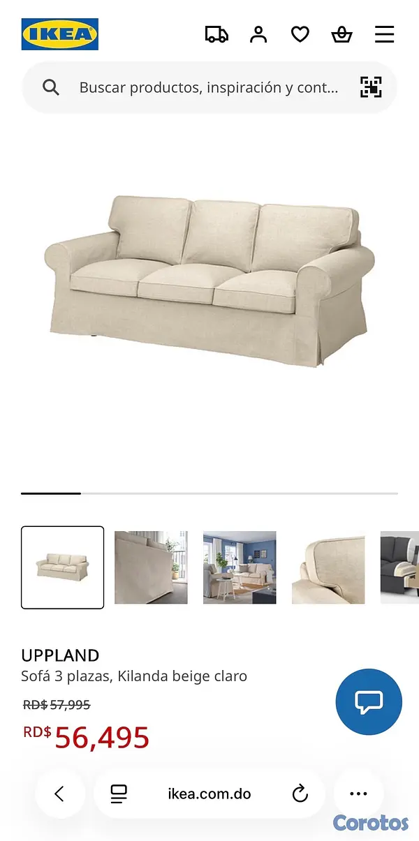 muebles y colchones - 2 Sofás IKEA 3 plazas – Excelente estado (OFERTA) 6