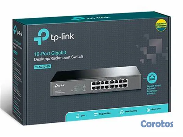 computadoras y laptops - SWITCH 16 PUERTOS TP-LINK 16 PUERTOS GIGABIT 2