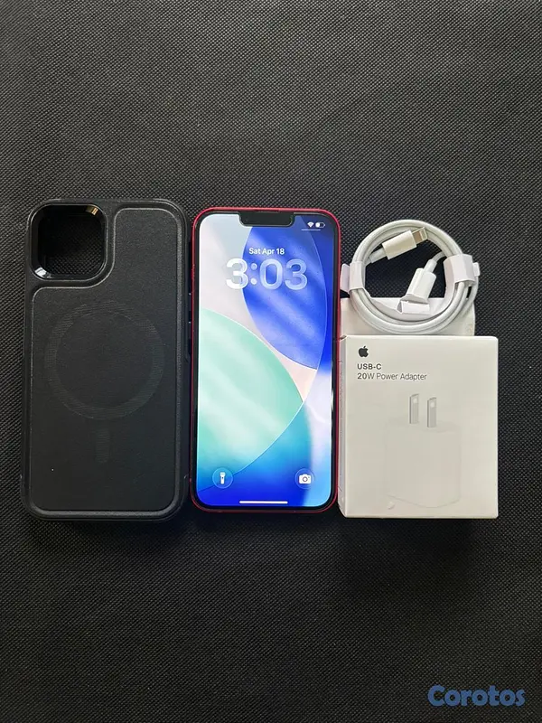 celulares y tabletas - iphone 14 rojo 128 GB Desbloqueado.**Somos Tienda  3