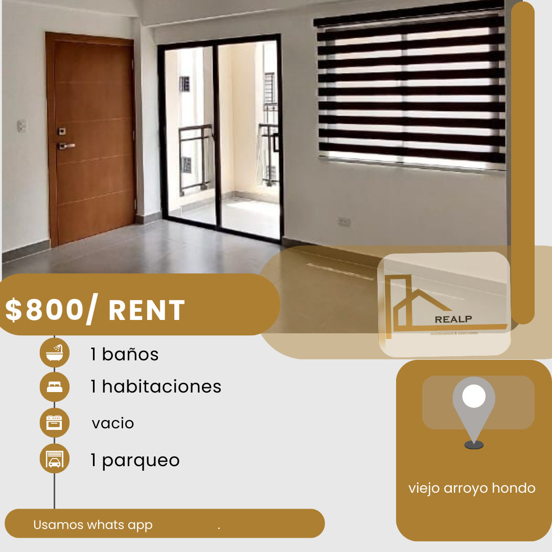 apartamentos - hermoso apartamento en viejo arroyo hondo  0