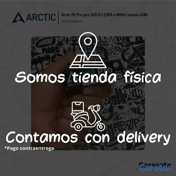 accesorios para electronica - Arctic Disipador térmico M2 Pro 2280 Black 4