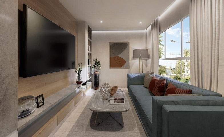apartamentos - Proyecto en venta Punta Cana #24-1748 un dormitorio, balcón, canchas, piscina.