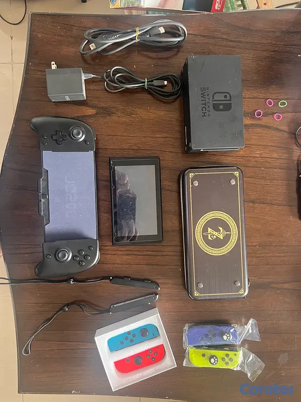 consolas y videojuegos - Nintendo Switch 1 con accesorios 9