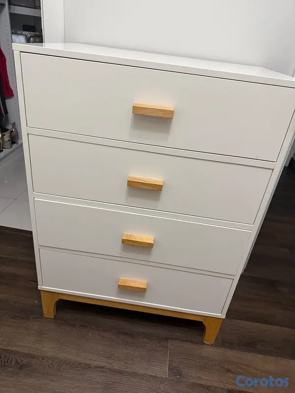 muebles y colchones - Gavetero alto blanco  4